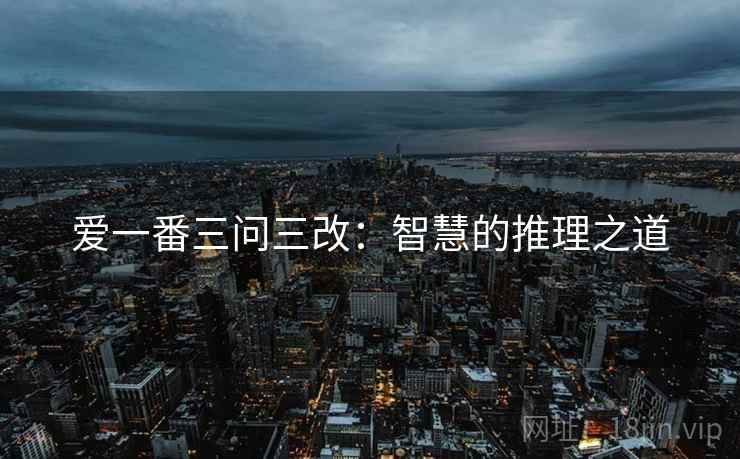 爱一番三问三改：智慧的推理之道