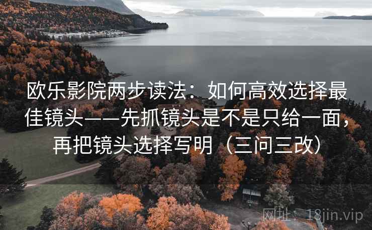 欧乐影院两步读法：如何高效选择最佳镜头——先抓镜头是不是只给一面，再把镜头选择写明（三问三改）